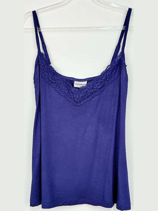 Cocobaci Winter Women's Robe with Pyjama Dark Blue