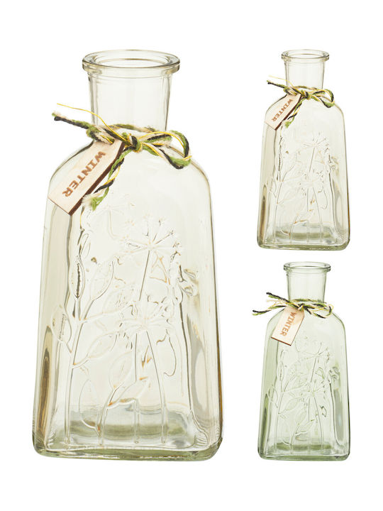 Koopman Vază Decorativă Sticlă Transparent 19x95cm 1buc