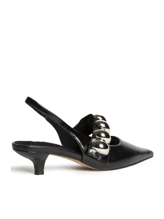 Pumps mit Riemchen Schwarz