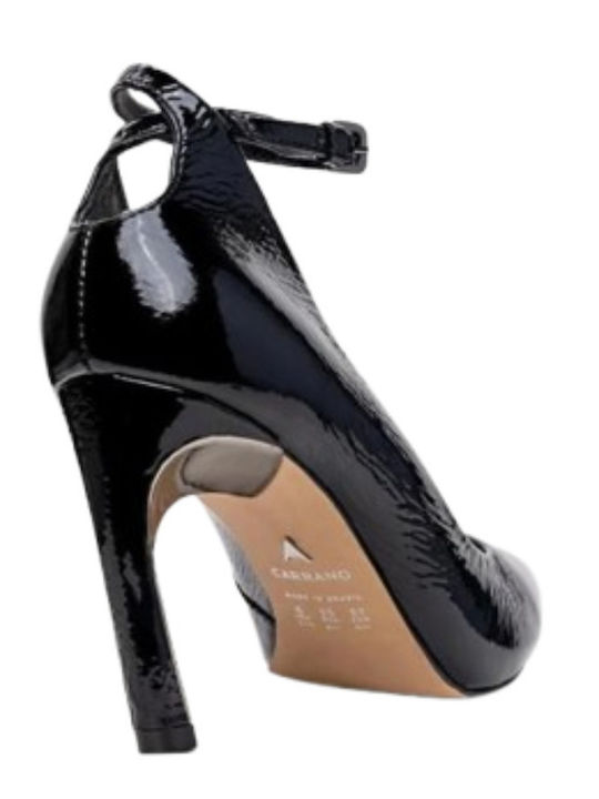 Leder Pumps Schwarz
