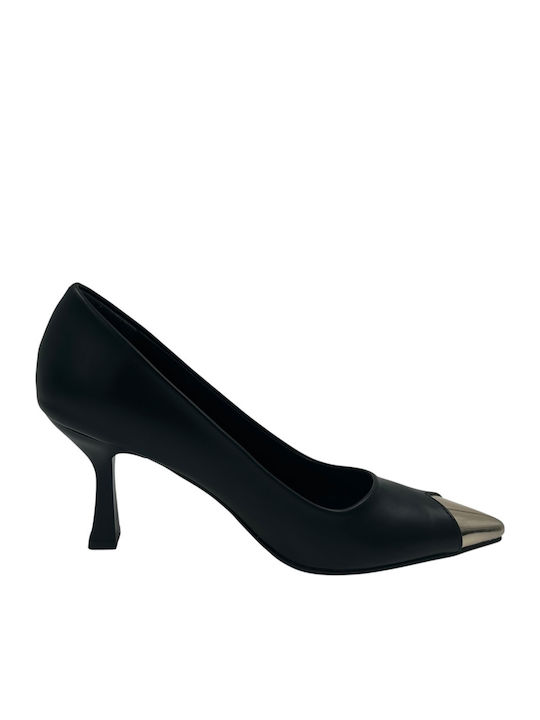 Pumps mit Dünn mittelhohem Absatz Schwarz
