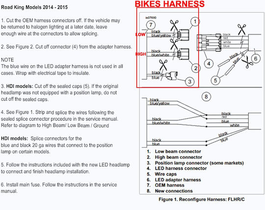 H4 Lamp Adapter Harley Davidson