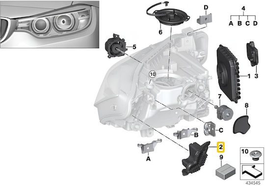 LED Модул Hedgehog Мигачи BMW Серия 3 Ляв