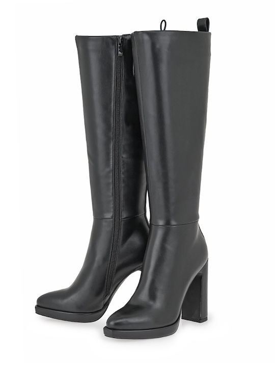 Damenstiefel mit hohem Absatz Schwarz
