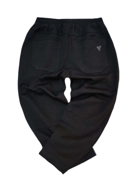 Hose Elastisch in Lockere Passform Black