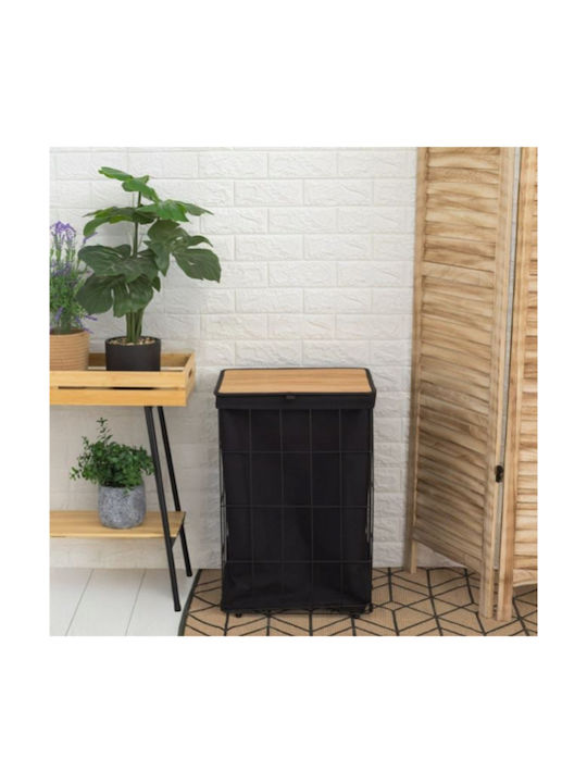 Laundry Basket Metallic with Cap 40x30x60cm Laundry Basket Metallic with Cap 40x30x60cm
