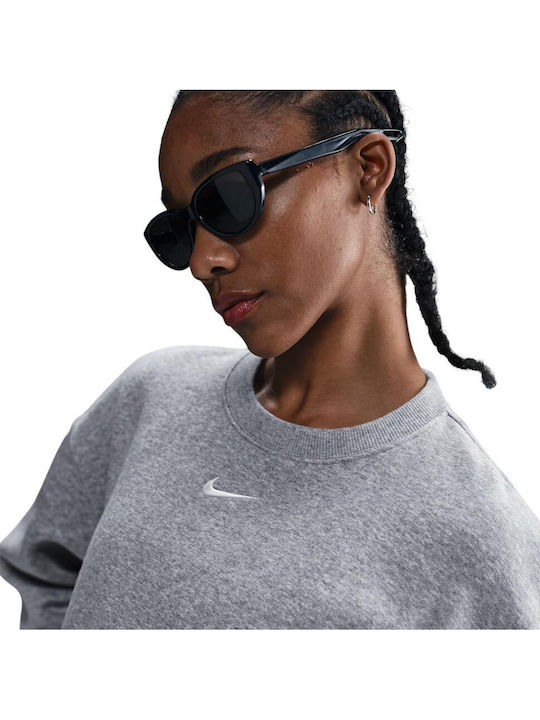 Sportswear Lang Damen Sweatshirt Gray