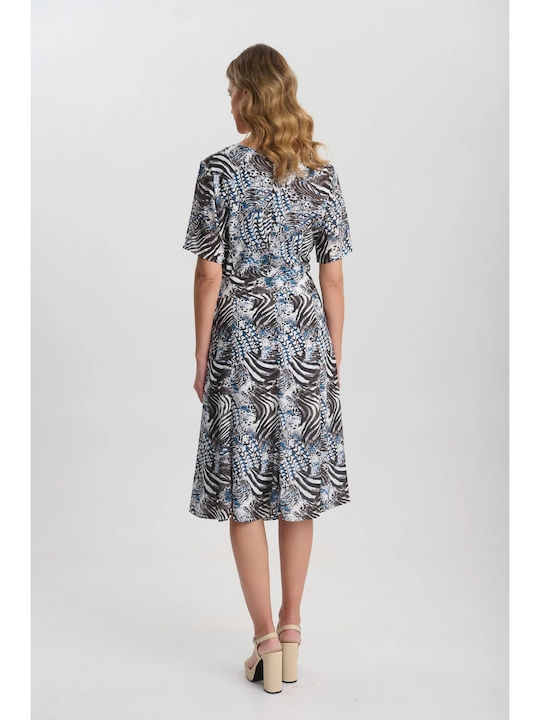 Midi Skirt Cloche Blue