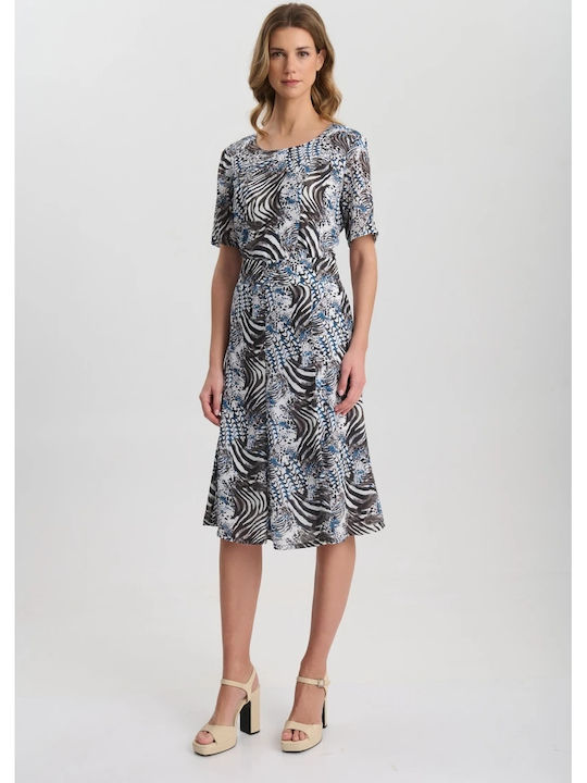 Midi Skirt Cloche Blue