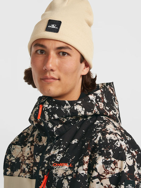 Beanie Unisex Beanie Knitted in Beige color