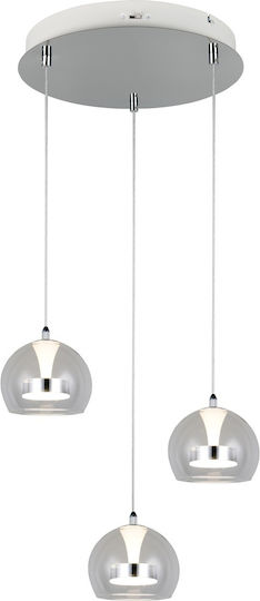 Trio Lighting Flynt Pendant Light Silver