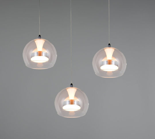 Trio Lighting Flynt Pendant Light Silver