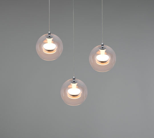 Trio Lighting Flynt Pendant Light Silver