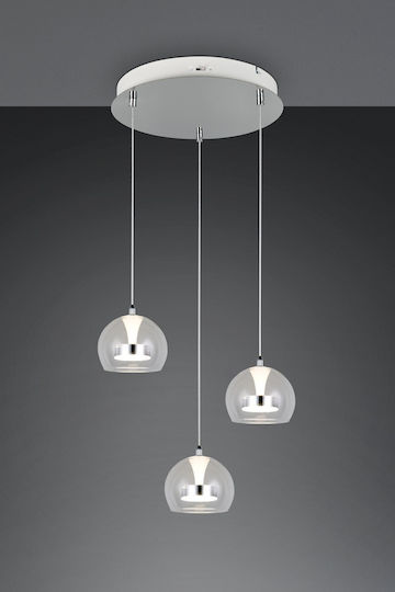 Trio Lighting Flynt Pendant Light Silver