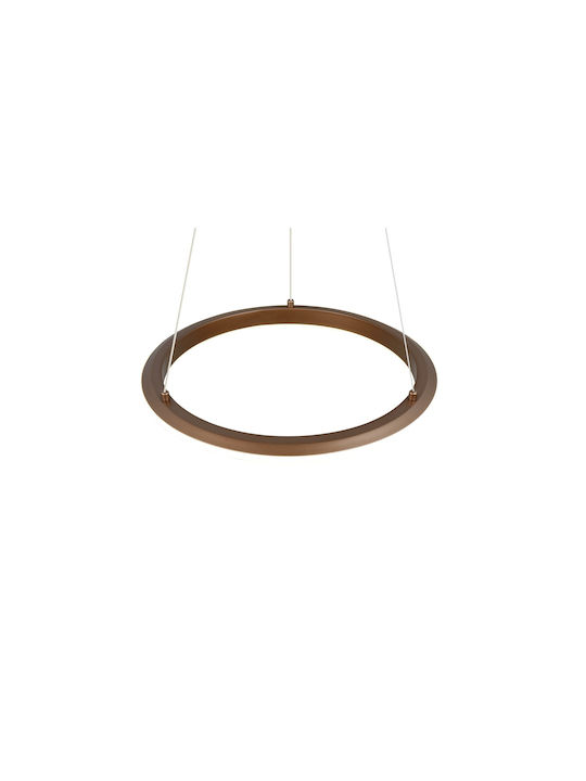 Trio Lighting Amador Κρεμαστό Φωτιστικό Καφέ