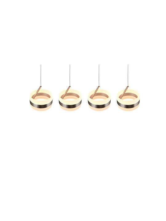 Trio Lighting Dios Κρεμαστό Φωτιστικό Ασημί