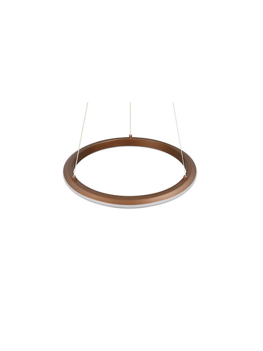 Trio Lighting Amador Κρεμαστό Φωτιστικό Καφέ