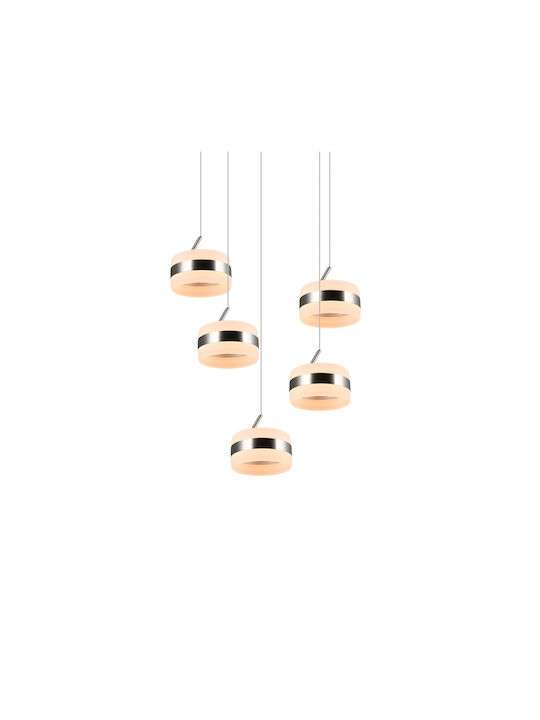 Trio Lighting Dios Lustră Argintiu