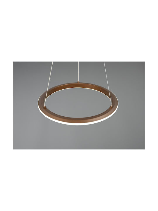Trio Lighting Amador Κρεμαστό Φωτιστικό Καφέ