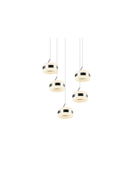 Trio Lighting Dios Lustră Argintiu