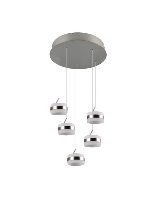 Trio Lighting Dios Lustră Argintiu