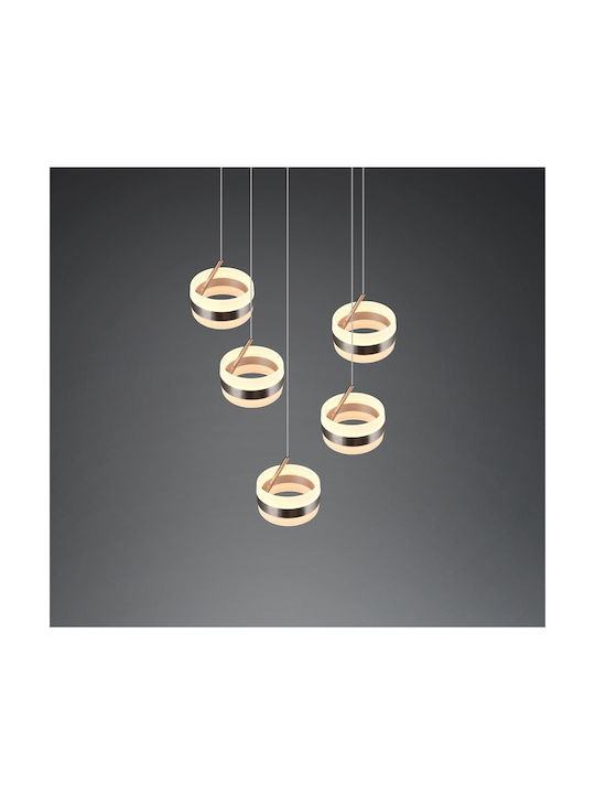 Trio Lighting Dios Lustră Argintiu