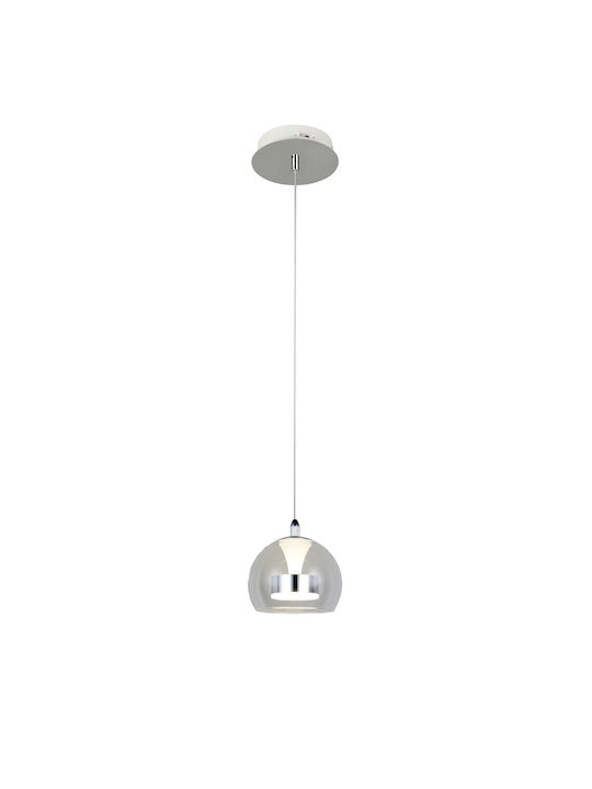 Trio Lighting Flynt Κρεμαστό Φωτιστικό Ασημί