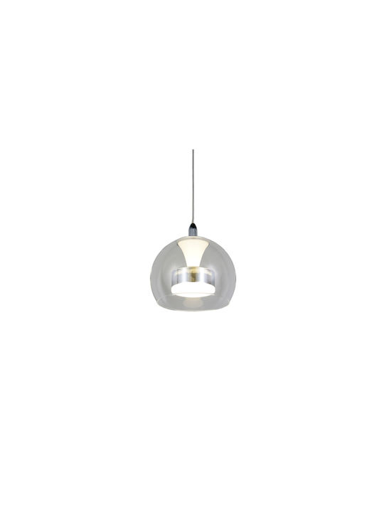 Trio Lighting Flynt Κρεμαστό Φωτιστικό Ασημί