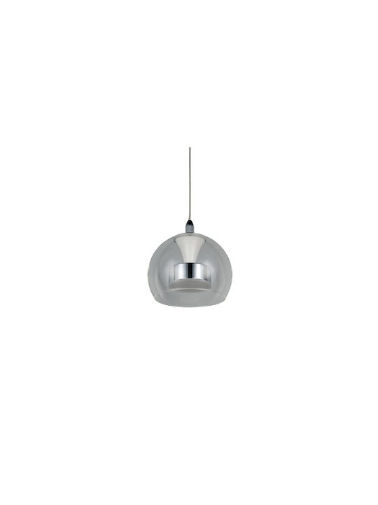 Trio Lighting Flynt Κρεμαστό Φωτιστικό Ασημί