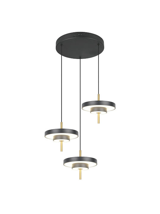Trio Lighting Keaton Κρεμαστό Φωτιστικό Μαύρο