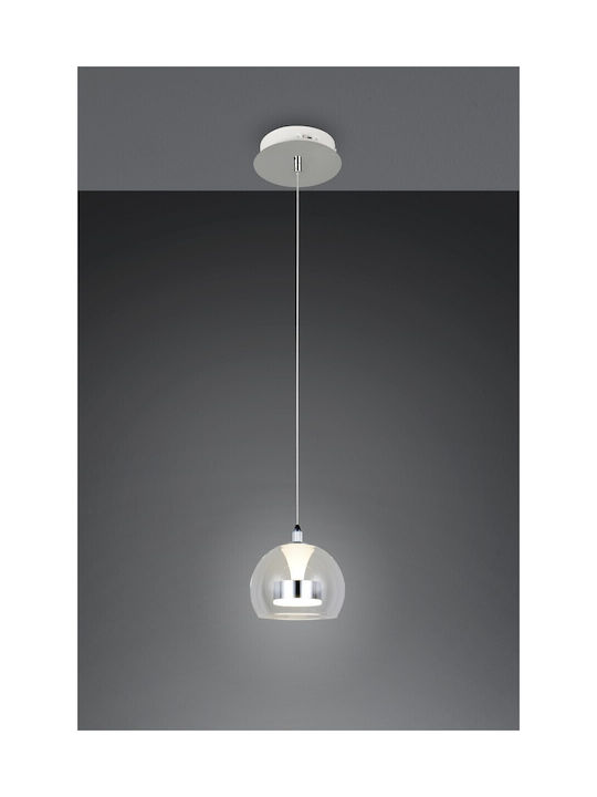 Trio Lighting Flynt Κρεμαστό Φωτιστικό Ασημί