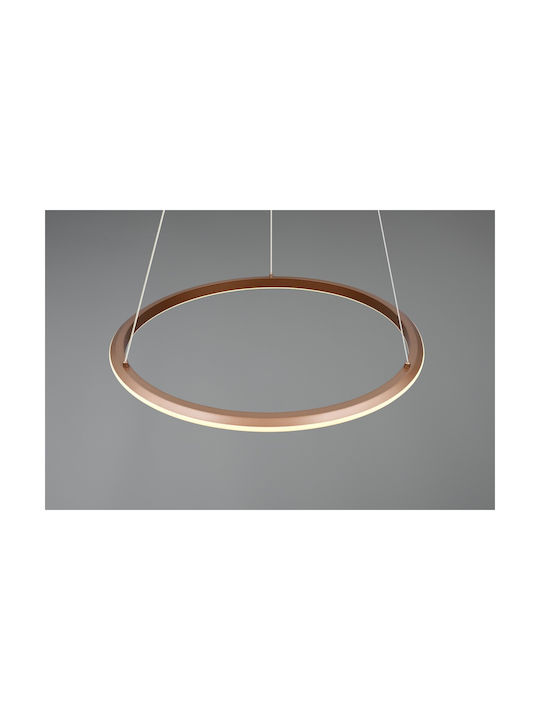 Trio Lighting Amador Κρεμαστό Φωτιστικό Καφέ