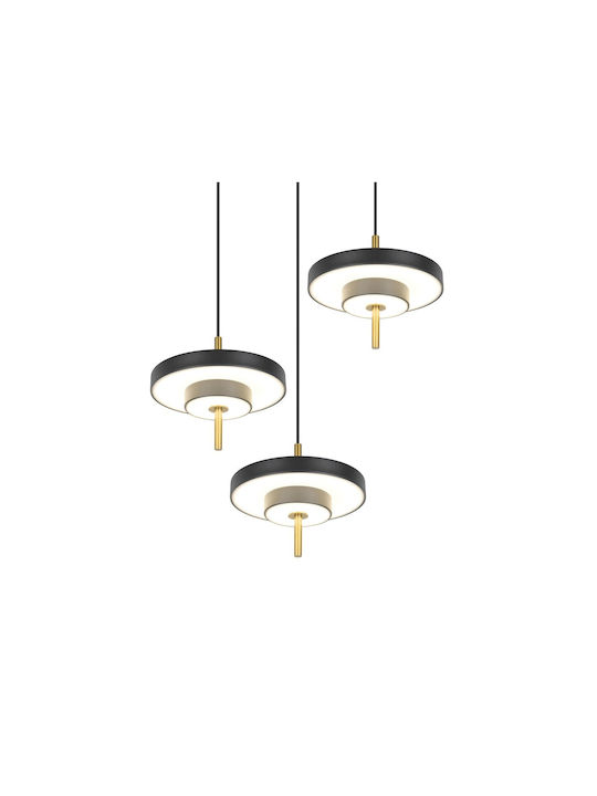 Trio Lighting Keaton Κρεμαστό Φωτιστικό Μαύρο