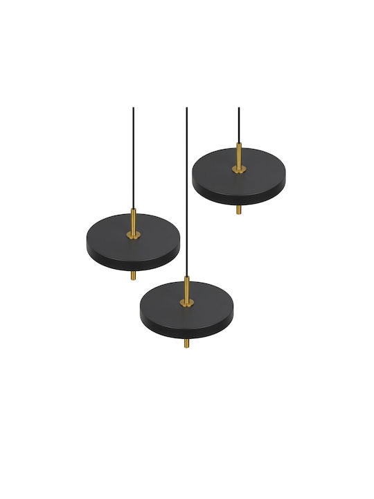Trio Lighting Keaton Κρεμαστό Φωτιστικό Μαύρο