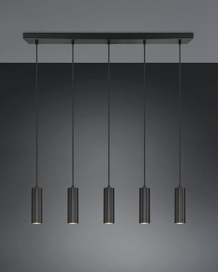 Trio Lighting Soka Κρεμαστό Φωτιστικό Μαύρο
