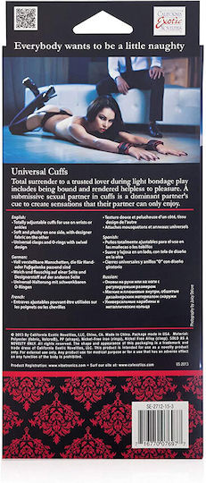 Calexotics Scandal Universal Cuffs Handschellen in Rot Farbe
