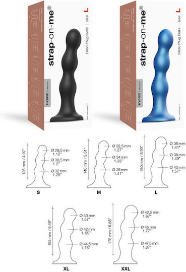 Strap On Me Dildo Glass Dildo With Suction Cup Blue 42cm