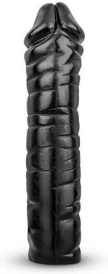 All Black Raps Ρεαλιστικό Dildo Μαύρο 38cm