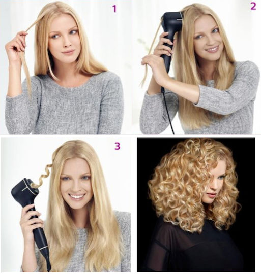 Philips ProCare Auto Curler Lockenstab für Locken 30W HPS940/00