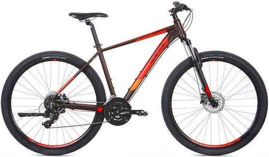 Ideal Strobe 29" 2025 Brown Mountain Bike with 16 Speeds and Hydraulic Disc Brakes