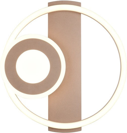 Trio Lighting Πλαφονιέρα Οροφής Καφέ με Ενσωματωμένο LED