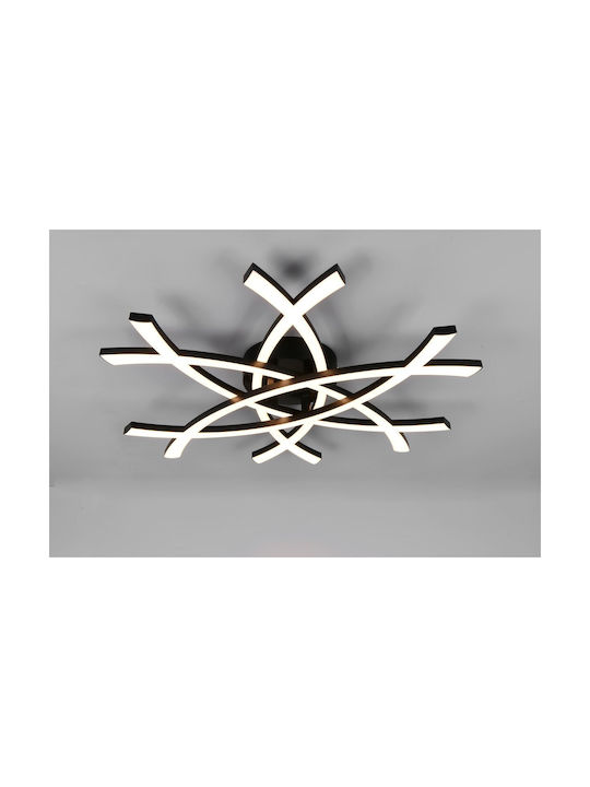 Trio Lighting Ceiling Mount Light Black with Integrated LED