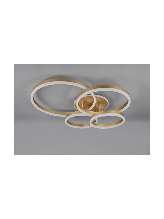 Trio Lighting Drake Plafonieră de Tavan Aurie