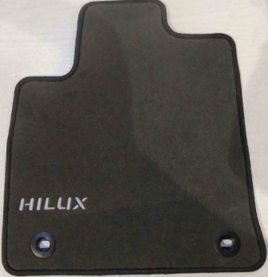 Toyota Γνήσια Υφασμάτινα Πατάκια 520gr Πλήρες Σετ Toyota Hilux Double Cab 15'-20' Περιλαμβάνει Εμπρόσθια Οπίσθια Πατάκια
