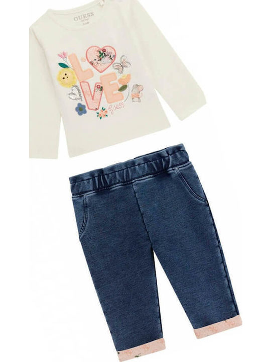 Kids' Set with Pants Winter 2pcs Ecru
