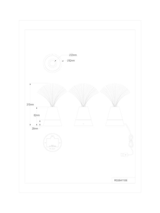 Trio Lighting Dekorative Lampe Silber