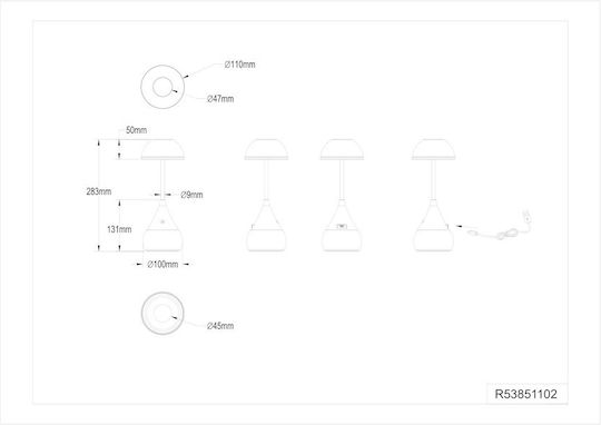 Trio Lighting Φωτιστικό RGBW Trio Lighting Φωτιστικό RGBW