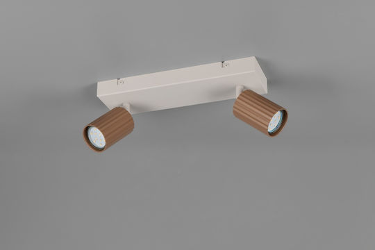 Trio Lighting Soka Σποτ σε Καφέ Χρώμα