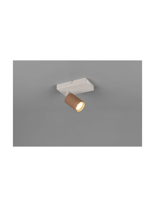 Trio Lighting Soka Σποτ σε Καφέ Χρώμα