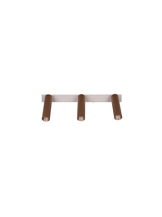 Trio Lighting Ambala Σποτ σε Καφέ Χρώμα